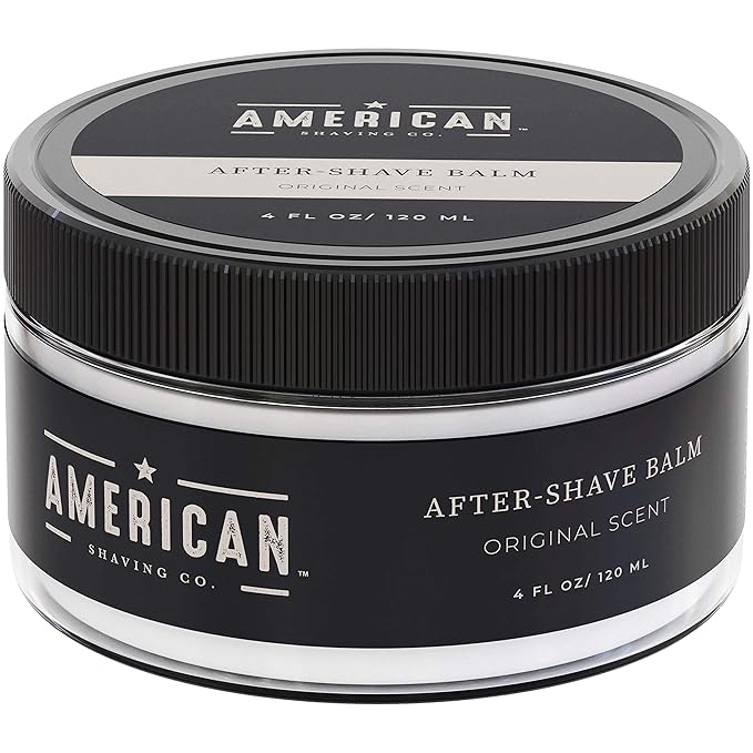 After Shave Balm for Smooth (Original Scent), Silky & Irritation Free Skin, Soothes and Moisturizes Face After Shaving, Treats Redness & Razor Burn, Post Shave Lotion by American Shaving Co - 4 Oz