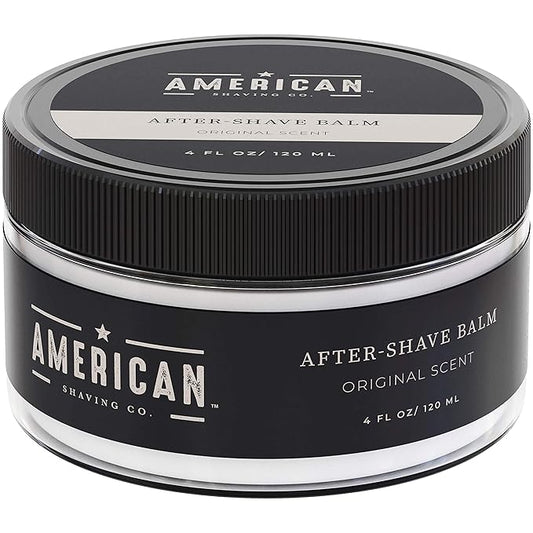 After Shave Balm for Smooth (Original Scent), Silky & Irritation Free Skin, Soothes and Moisturizes Face After Shaving, Treats Redness & Razor Burn, Post Shave Lotion by American Shaving Co - 4 Oz