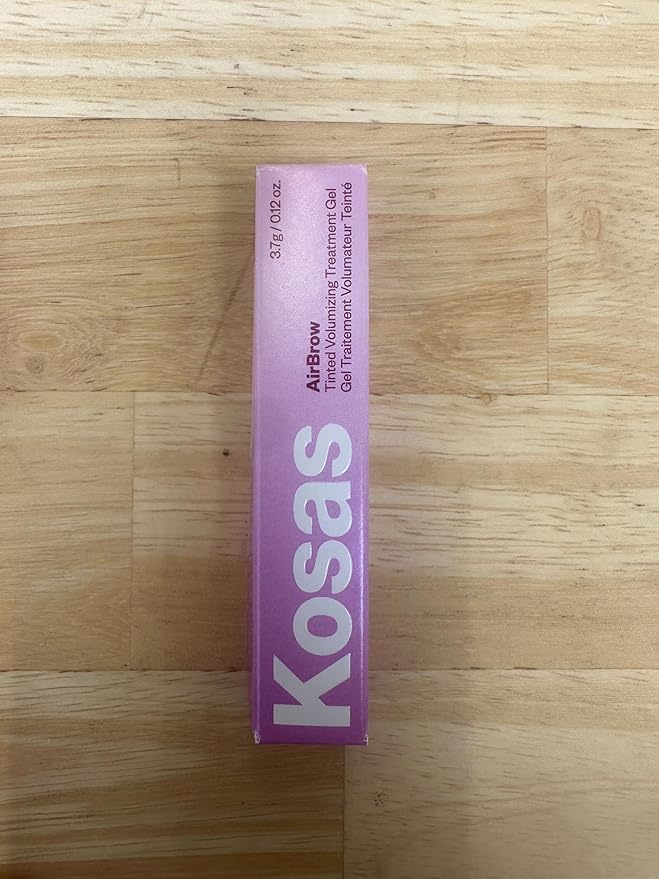 Kosas Air Brow Tinted Gel with Clean, Vegan Ingredients for Fluffy, Full and Healthy Brows, Longwear (Medium Chocolate Brown)