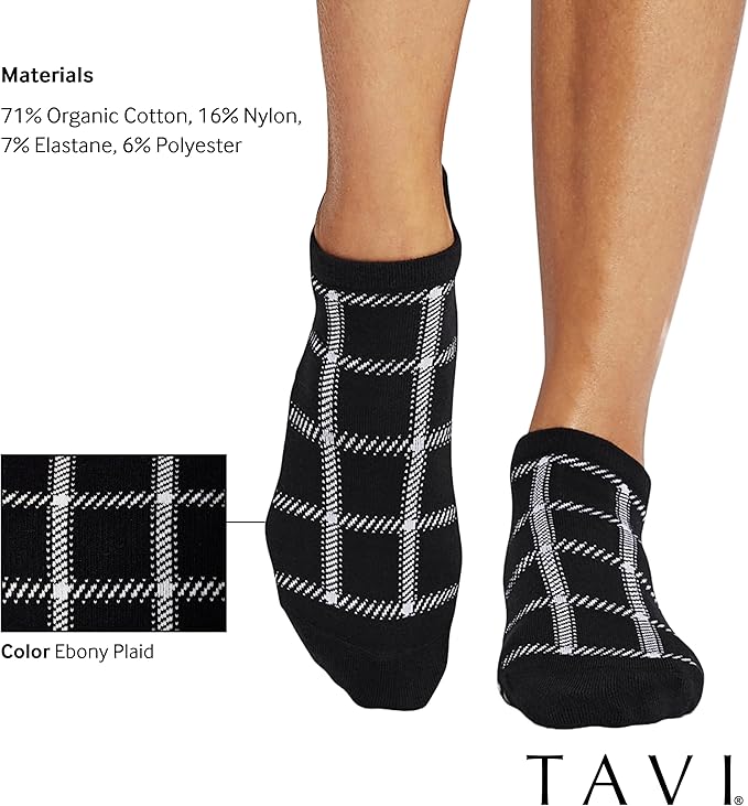 TAVI Women’s Savvy Grip Socks - Pilates for Women, Slipper, Yoga, and Ballet, Barre