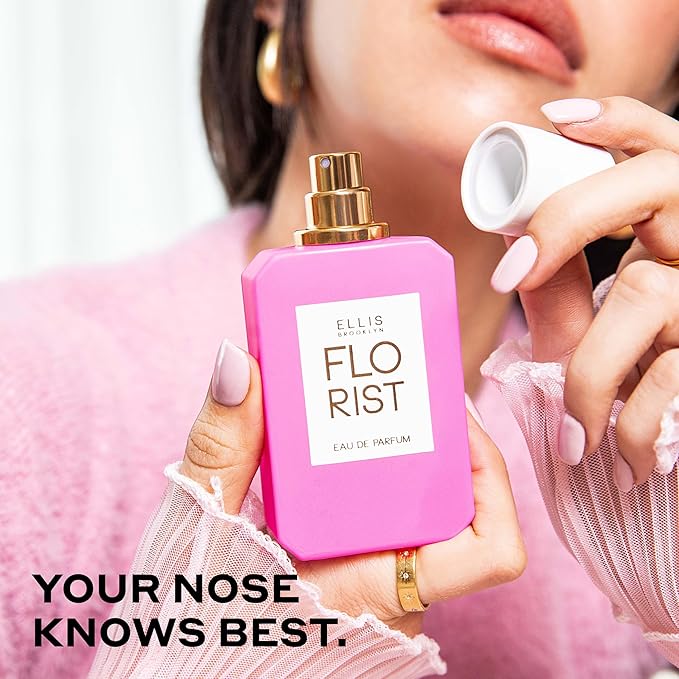 Ellis Brooklyn FLORIST Eau De Parfum - Fresh Floral Perfume For Women with Italian Bergamot, Tuberose, & Cedarwood, Vegan Perfume Made In The USA