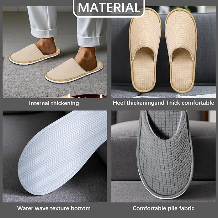 8-14-15Pairs guest slippers disposable for guests Washable Reusable Which Can Be Used As Women Men House Indoor Bathroom Bedroom hotel