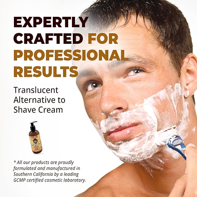 DeadeyeDick's 3-in-1 Shave Butter for Men | Natural Shaving Cream Mens for Face, Head & Body | Gentle & Comfortable on All Skin Types | 8 FL OZ