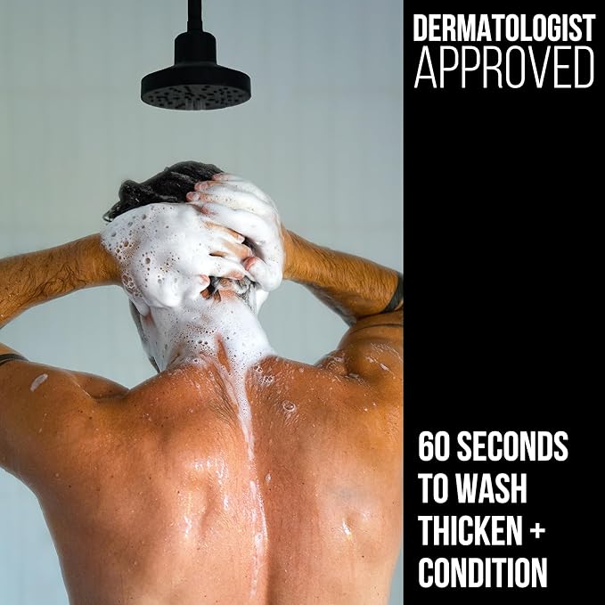 RUGGED & DAPPER 2-in-1 Mens Shampoo and Conditioner - Biotin Hair Thickening Shampoo for Men - SLS-free and Paraben-Free