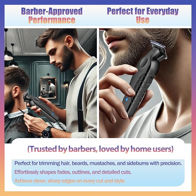 KEMEI 2299 Cordless Hair Clippers for Men Professional Zero Gapped Trimmer & Barber Hair Cutting Kit, Ideal Gifts for Men