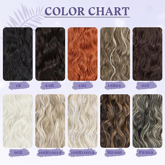 Clip in Hair Extensions for Women 20 Inch 5Pcs Long Wavy Curly Auburn Copper Red Hair Extensions Clip ins Full Head Synthetic Hair Extension for Women