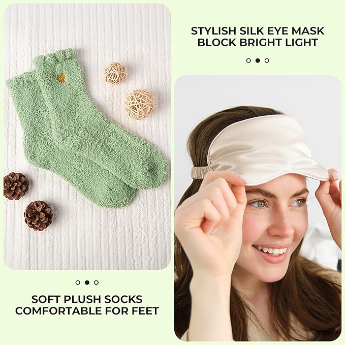 GRANNY SAYS Birthday Gifts Box for Women Unique, Spa Gifts, Self Care Get Well Soon Gifts for Women, Care Package with Flannel Blanket for Mom, Best Friends, Wife, Sister, Green