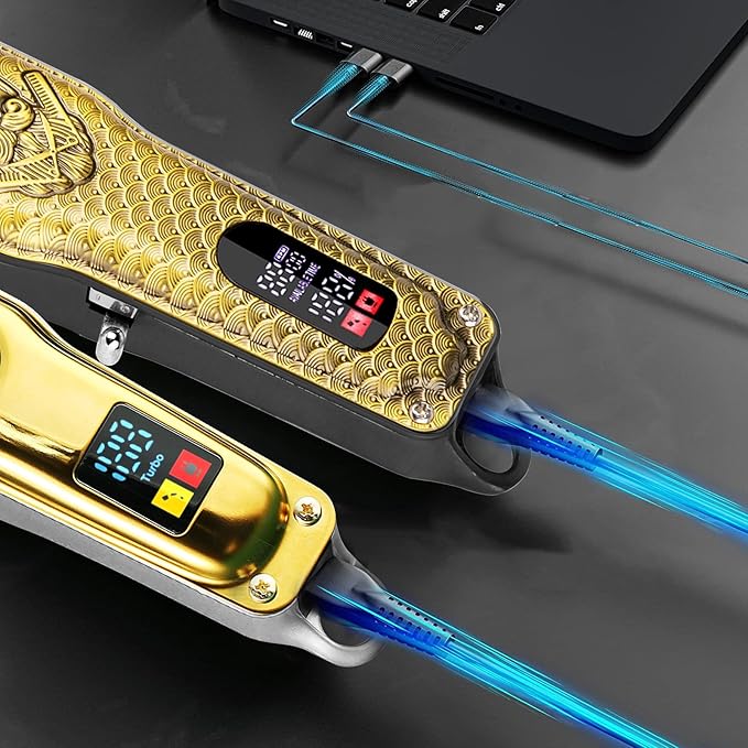 ENSSU Professional Hair Clippers for Men, Cordless Barber Clippers and Trimmers Set, Men's Hair Clippers for Hair Cutting with LED Display, Men's Grooming Kit