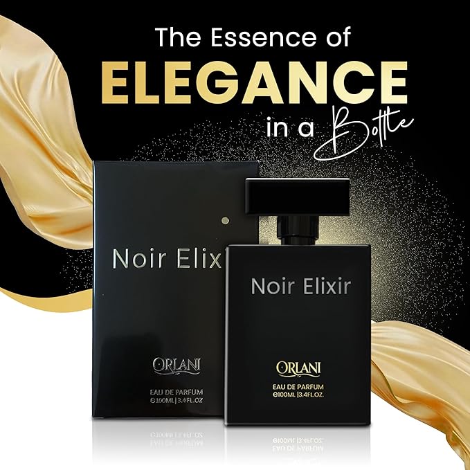 Noir Elixir 3.4 Oz Eau De Parfum for Men – Long-Lasting, Unisex Fragrance 105 ml with Bold and Sophisticated Scent Inspired by Aventus Creed