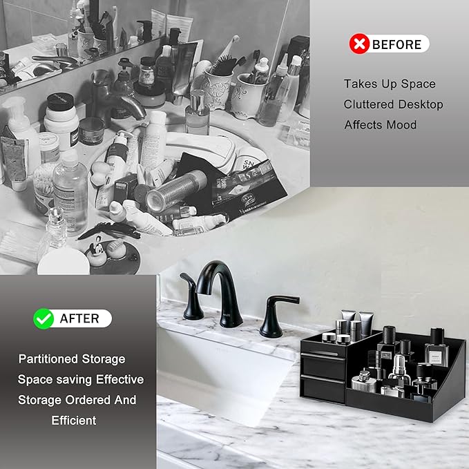 Cologne Organizer for Men Perfume Organizers Vanity Organizers Cologne Stands with Drawers Bathroom Stand and Storage Desk Display Dresser Organizer Countertop Makeup Organizers for Skincare Toiletry