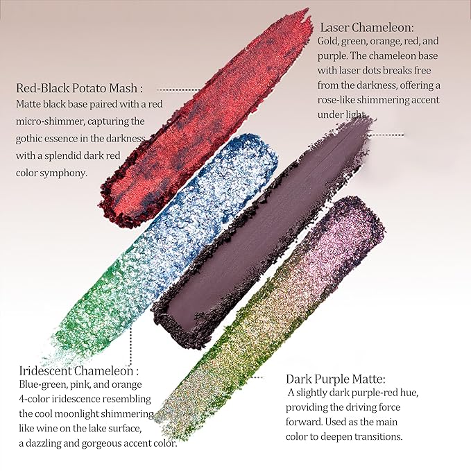 16-Color Natural Star Eye Shadow Palette Highly Pigmented, Long-Lasting, Blendable Makeup Palette Gift for Woman 09#Floating Life