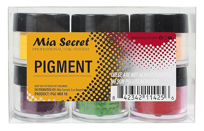 Mia Secret PIGMENT MIXES - 6 COLORS SET (MIX-18 (ORANGE))