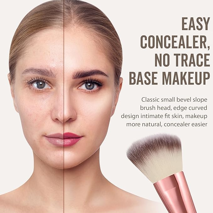 Professional Makeup Tools Set, 54pcs set Cosmetic Brush & Sponge & Puff & Headband & Brush Cleaning Bow Set,Facial Makeup & Cleaning Accessories, Makeup Products, Valentine Day Gift for her