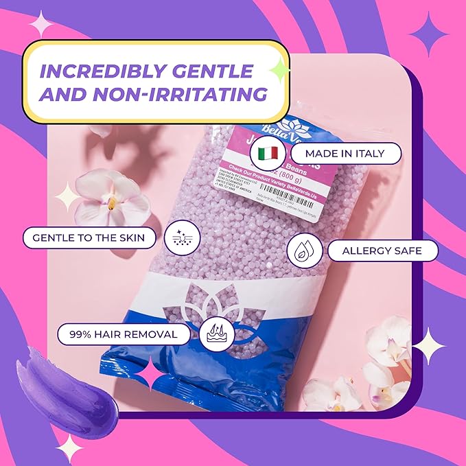 Wax Beans - Hard Wax Beads for Hair Removal - Brazilian Eyebrow Home Body Wax for Men Women 28oz