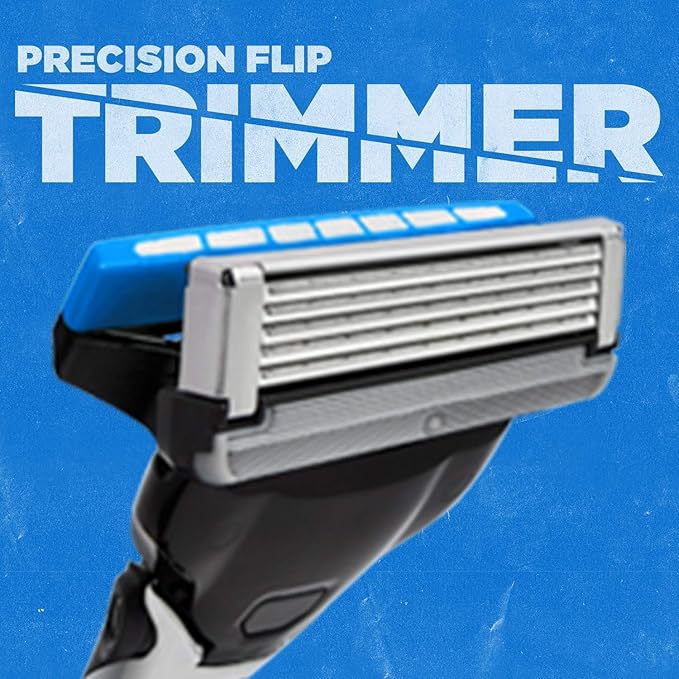 Schick Hydro 5 Disposable Razors for Men with Flip Beard Trimmer, 9 Count (Pack of 1)