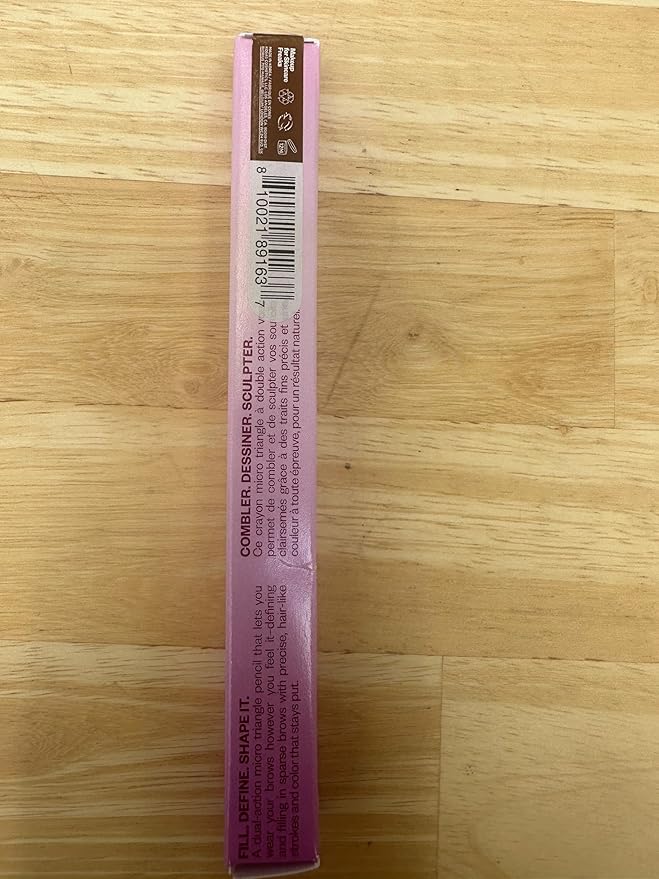 Kosas Brow Pop - Longwear Eyebrow Makeup, Dual-Sided Defining Pencil with Castor Oil for Soft, Natural Look of Real Hair - Medium Chocolate Brown