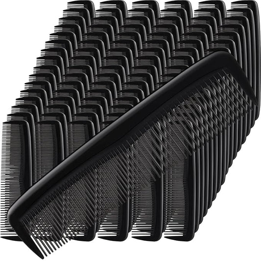 150 Pieces Hair Combs Bulk Black Plastic Pocket Hair Combs 5 Inch Fine Dressing for Women and Men, Hotel, Travel, Homeless
