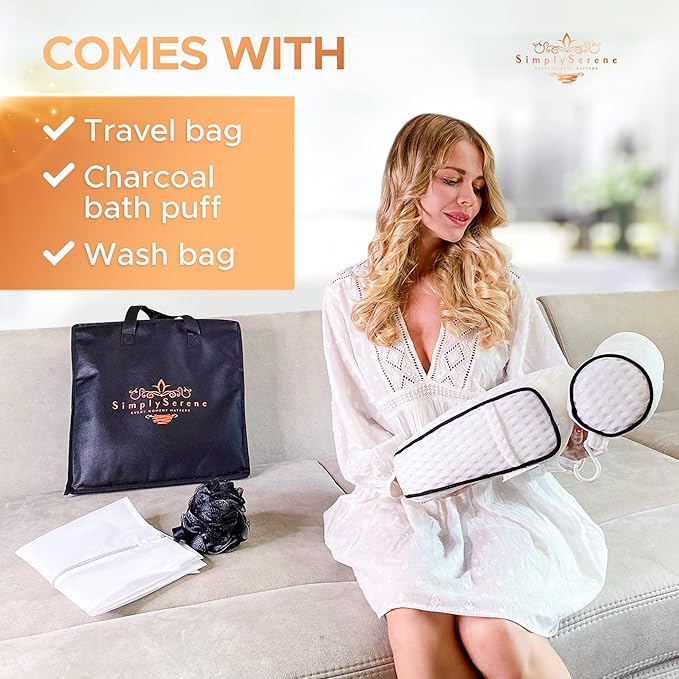 Luxury Bath Pillow for Tub, 6 Strong Suction Cups, 4D Breathable Mesh Headrest Cushion, Bathtub Pillow for Head and Neck Support, Relaxing Spa Accessories, Ideal for Tubs, whirlpool tubs and Spa Gifts