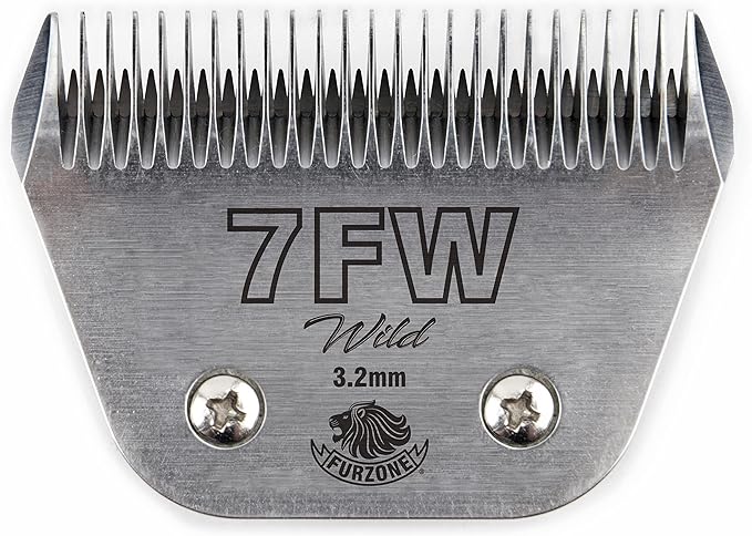 7FW 1/8" - 7F Wide Blade for Dog Grooming, Made of Extra Durable Japanese Steel, Compatible with Most Andis, Oster, Wahl A5 Clippers