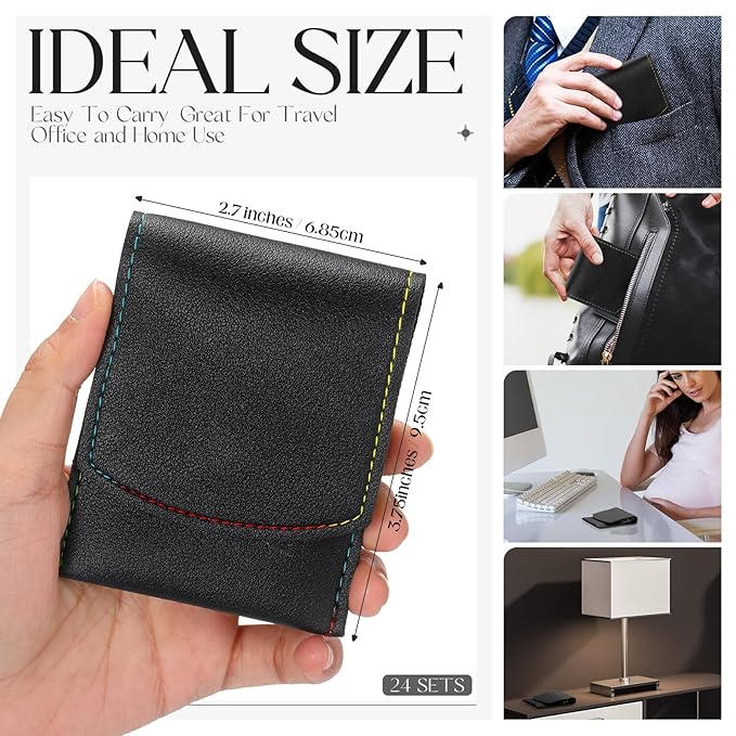 Lasnten 24 Set Manicure Set Bulk Nail Clippers Grooming Nail Kit Stainless Steel Professional Pedicure Kit Pedicure Tools with Travel Case Gifts for Men Women Personal(7 in 1,Black)