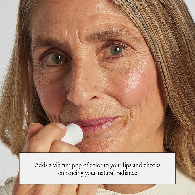 BOOM! by Cindy Joseph BoomStick Peony Pink - 3-in-1 Cream Blush Stick for Eyes, Lips & Cheeks - Cruelty-Free, Long-Wearing, Blendable, Buildable Lip & Cheek Tint - Multi-Use Makeup for All Skin Types