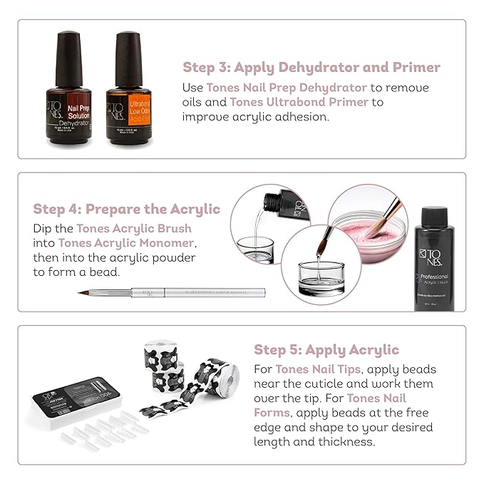 TONES Coverland Acrylic Powder "Sweet Sin" - Limited Edition | Professional Nail Enhancement Long Lasting Formula Bubble Free Finish | 3.5 oz