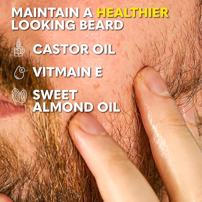 The Beard Club Beard Kit for Men - Grooming & Care Kit - Cedar & Sandalwood Oil, Sandalwood Balm, Boar Bristle Brush, Comb, Trimming Scissors - Gift Set