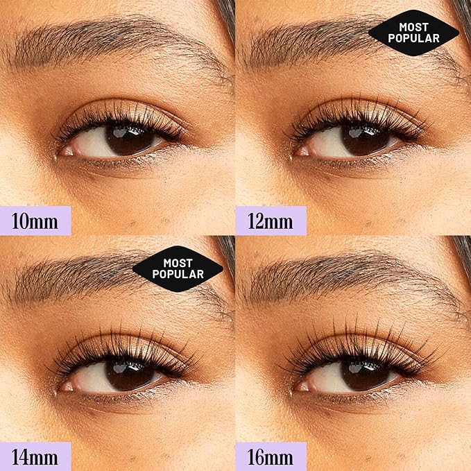 Lilac St - Dawn Natural Faux Eyelash Clusters (10mm) - No "Makeup" Look - DIY Lash Extension Wisps - Lightweight & Lifelike - Lasts 10 Days - Cruelty Free, Vegan, Women Founded - 10 Lashes