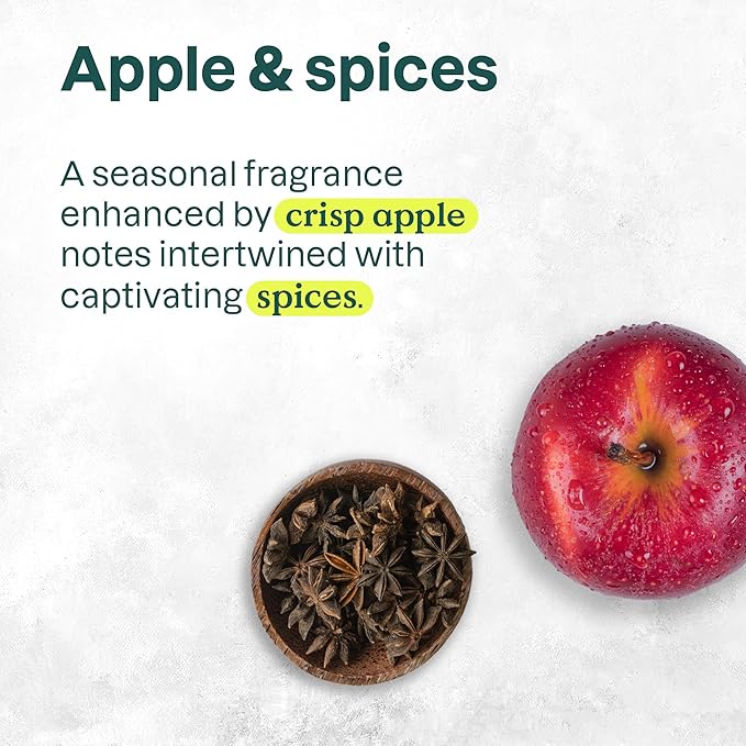 Bundle of ATTITUDE Liquid Hand Soap, EWG Verified, Plant and Mineral-Based, Vegan Personal Care Products, Apple & Spices, 16 Fl Oz + Liquid Hand Soap, Vanilla Caramel, 16 Fl Oz