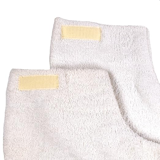 Parabath Paraffin Wax Booties for Feet, 100% Cotton Boots for Paraffin Wax Bath, Use with Liner to Seal In Heat During Wax Dip Treatment of Cracked Heels, Sprains in Feet & Ankles, 1 Pair