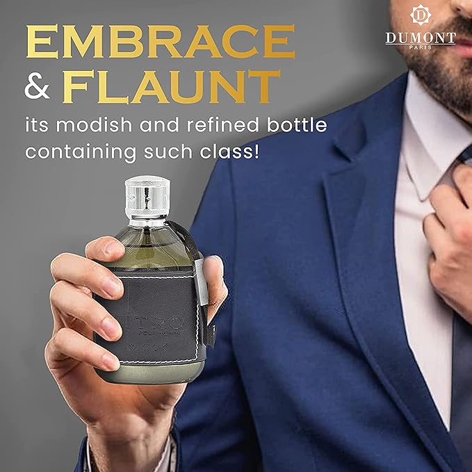 Nitro Black - 3.4 Eau De Parfum - 3.4oz - Luxury Perfume for Men - Woody, Floral, Fruity & Masculine Fragrance - Long Lasting Cologne Mist & Body Spray - for Him