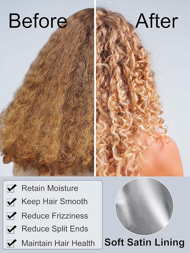 6 Pcs Satin Lined Scrub Caps Women Nurse Surgical Hat with Buttons Ponytail Working Adjustable Pouch Tie Back