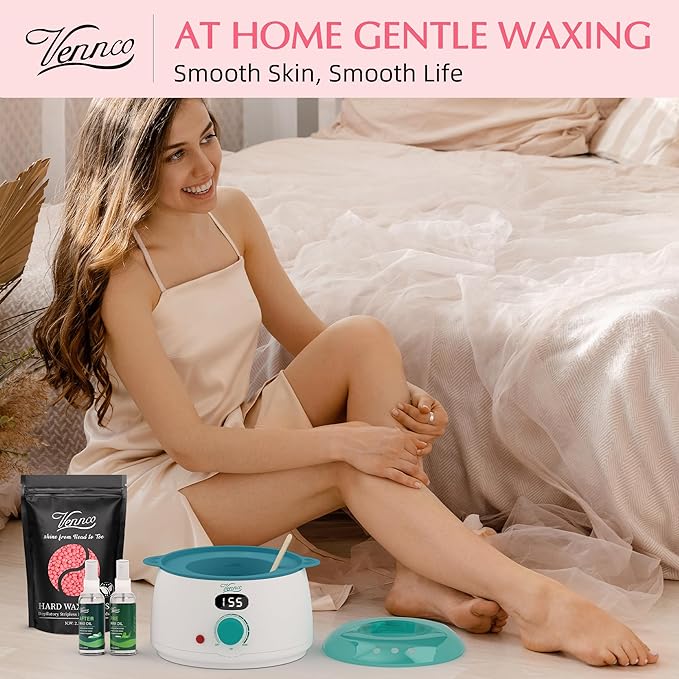 2.5lb Pink Rose Hard Wax Beads for Hair Removal - Gentle Hard Wax for Face, Bikini, and Brazilian Areas - Wax Refill for Full Body Professional Home Waxing