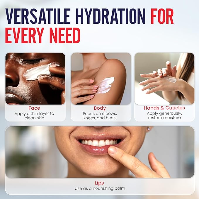 Beef Tallow for Skin – Grass-Fed Whipped Tallow Honey Balm with Beeswax & Olive Oil | 4oz Unscented Moisturizer for Face & Body | Deep Hydration for Dry, Sensitive Skin