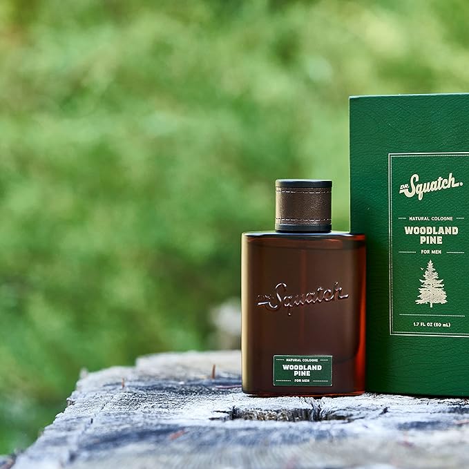Dr. Squatch Natural Cologne for Men - Scent-Lock Technology and Sustainably-Sourced Ingredients - Woodland Pine Cologne (1.7 fl oz)