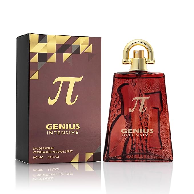 Genius Intensive for Men - Oriental Woody Fragrance - Masculine Notes of Leather, Ironwood & Benzoin - Suitable For Both Day & Night - Vegan & Cruelty-Free - Elegant 100ml Bottle, Parfume for Men