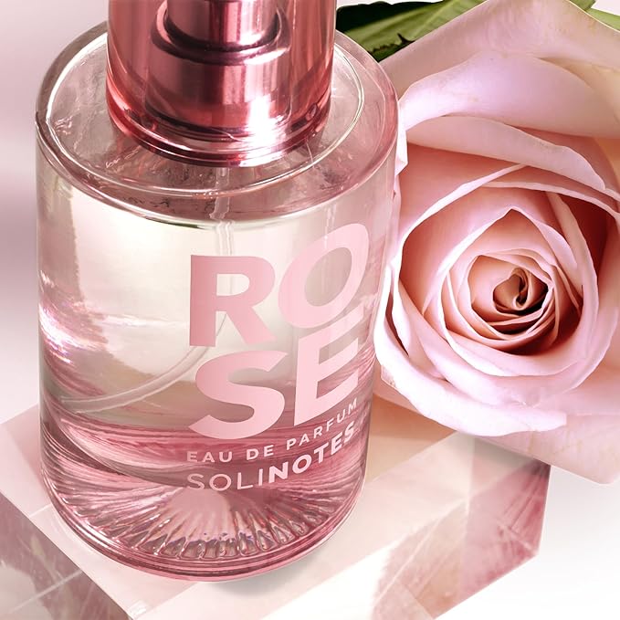 Solinotes Rose Perfume for Women, 1.7 Fl Oz/ 50 ML Eau De Parfum, Delicate Floral and Soothing Scent with Premium Ingredients - Clean Perfume, Cruelty Free, Vegan, Made in France