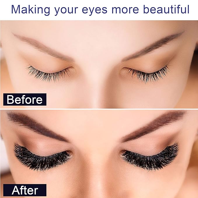 Alcastar Magnetic Eyelashes with Eyeliner Kit, Magnetic Lashes Natural Looking with, Reusable,Long Lasting, Easy Apply,Cruelty-Free. (ATZ1004A-4)