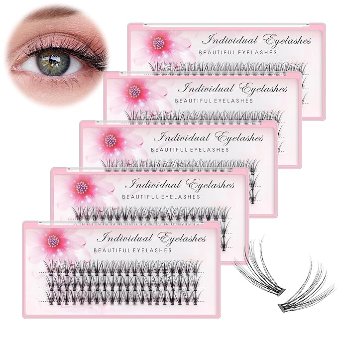 Bodermincer 20D 0.07mm Thickness 8-22mm To Choose Grafting False Eyelashes False Eyelashes Individual Natural Long Mink Fake Eyelashes Extension Handmade Bulk Wholesale (5 packs-14mm)