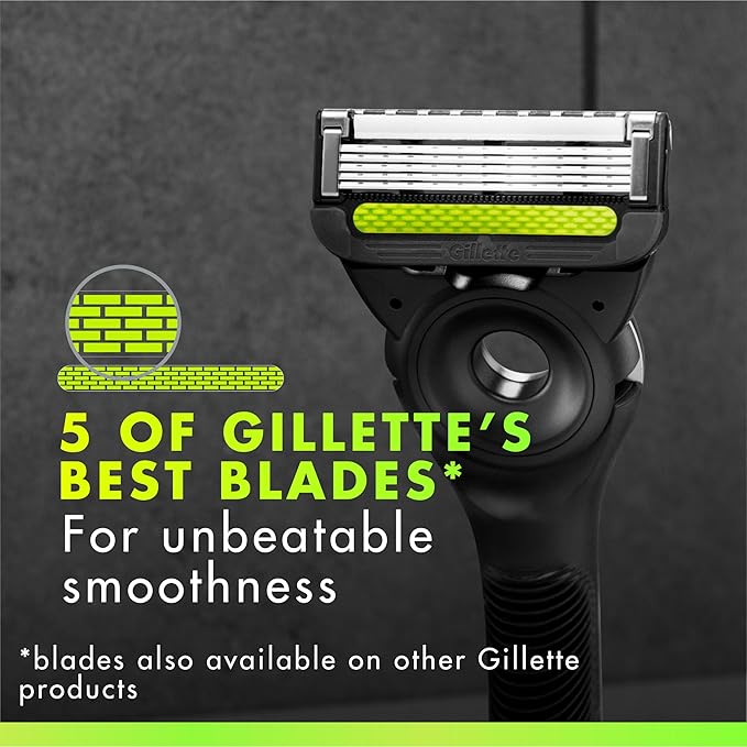 GilletteLabs Razor Blade Refills, 12ct Razor Cartridges, Razor Refills for Men Compatible with GilletteLabs Exfoliating Bar Razor and Heated Razor
