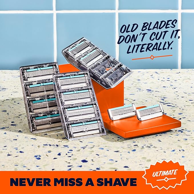 Dollar Shave Club Ultimate Set | 4 Swift Rinse Refill Cartridges, 1 Handle, 1 Prep Scrub 3 oz, 1 Shave Cream 6 oz, 1 Post Shave Dew 3.4 oz