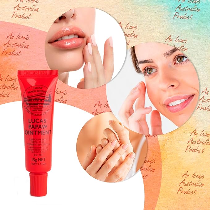 Lucas Pawpaw Lip Ointment & Cream Bundle - Gift Pack for All Skin Types, 6 Balms