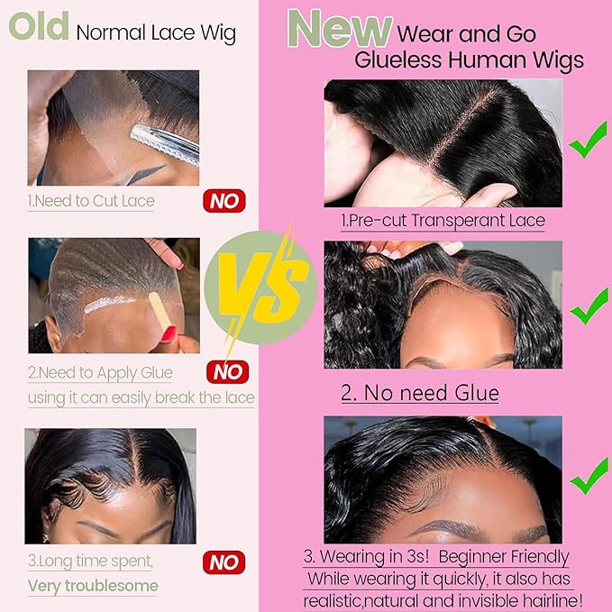 1B/30 Wear and Go Bob Wig Human Hair Deep Wave Ombre Lace Front Wigs Human Hair 5x5 Lace Wigs Glueless Wigs Human Hair Pre Cut Curly Wig Human Bob Hair 180% Density with Black Roots 12 Inch