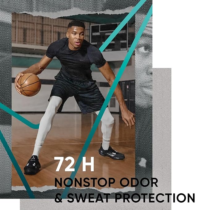 Degree Men’s Antiperspirant Deodorant, Cool Rush, 5-Pack – Giannis Antetokounmpo “Greek Freak” Limited Edition, 72H Sweat & Odor Protection, 2.7 Oz Ea