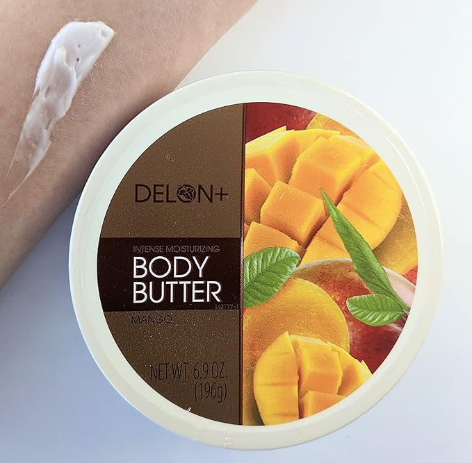 DELON Intense Moisturizing Body Butter, Mango, 6.9 oz