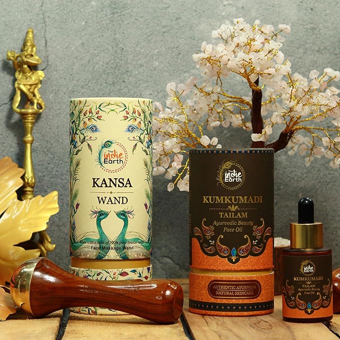 Kumkumadi Tailam 30 ml | Ayurvedic Beauty Face Oil | Night Serum for Brighter, Glowing & Younger-Looking Skin with Turmeric, Saffron & Indian Lotus