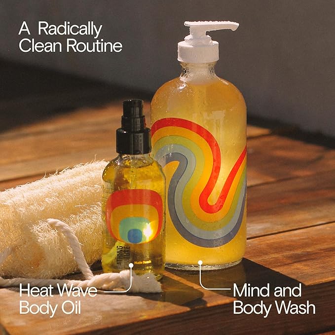 Bathing Culture - Organic Heat Wave Body Oil | Natural, Biodegradable, Sustainable, Vegan Personal Care (4 fl oz | 118 ml)