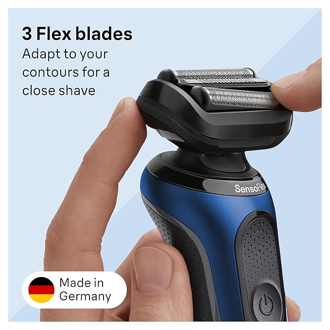 Braun Series 6 Electric Shaver Replacement Head with Sensitive Skinguard, Easily Attach Your Shaver Head, Compatible with New Generation Series 6 Shavers, 64B, Black