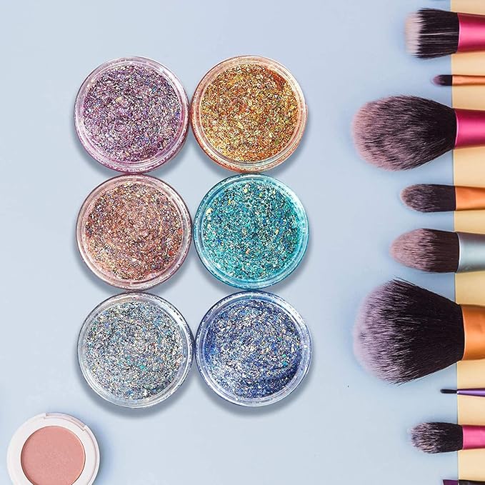 Eternal Moment 36 Pack 1 OZ Plastic Jars Round Clear Cosmetic Container Jars with White Lids, Perfect for Lotion, Slime，Cream, Ointments, Makeup, Eye Shadow, Samples, Pot, Travel Storage