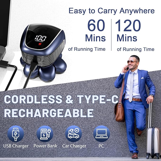 Head Shaver 7D, Wyklaus Upgrade Head Shavers for Bald Men, Head Electric Razor with Nose Hair Trimmer, IPX6 Waterproof Wet/Dry Mens Grooming Kit, Anti-Pinch, LED Display, USB Rechargeable